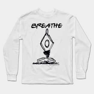 Breathe Yoga Pose v2 Long Sleeve T-Shirt